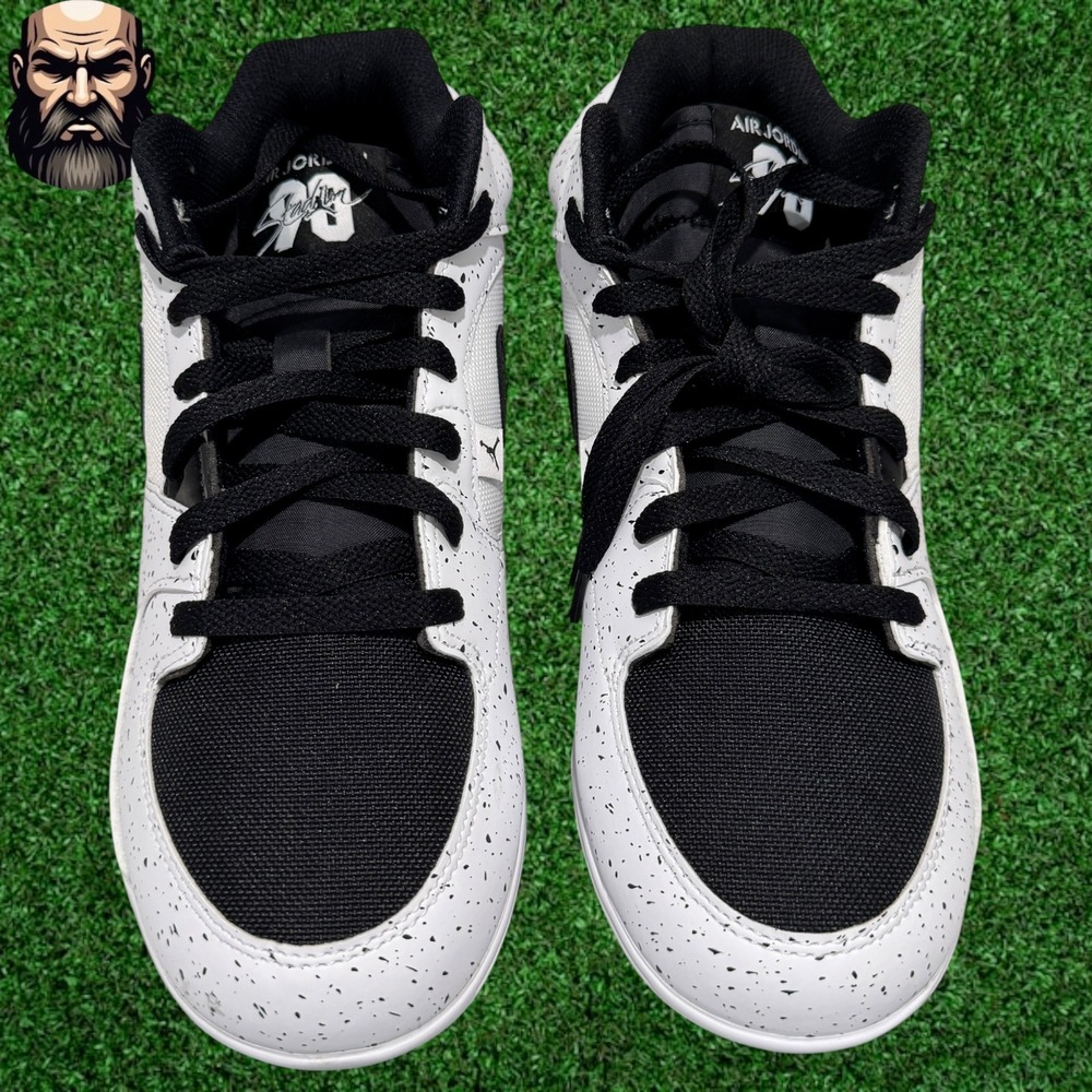 Jordan Stadium 90 Low TD White Speckle Football Cleats HQ0210-100 Men's Size 9.5 - Picture 5 of 7